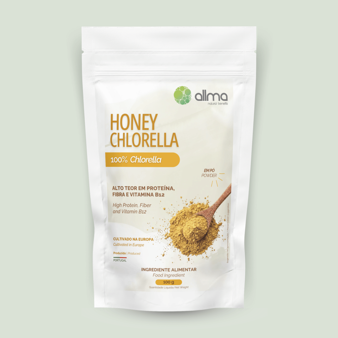 Honey Chlorella em Pó 100g