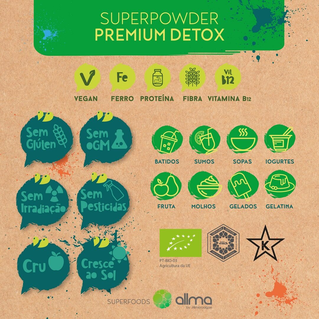 info nutricional superpowder premium detox