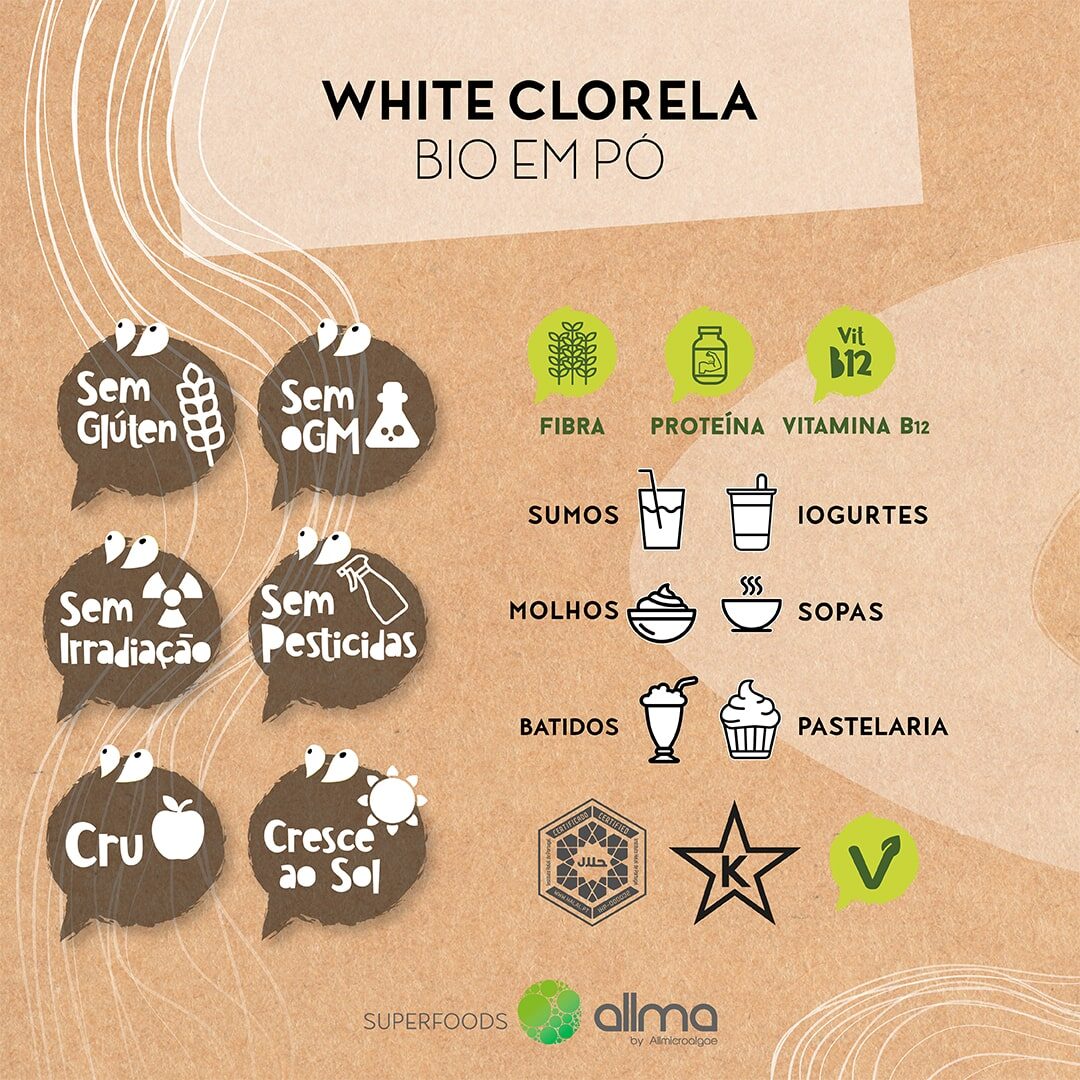 información nutricional chlorella blanca