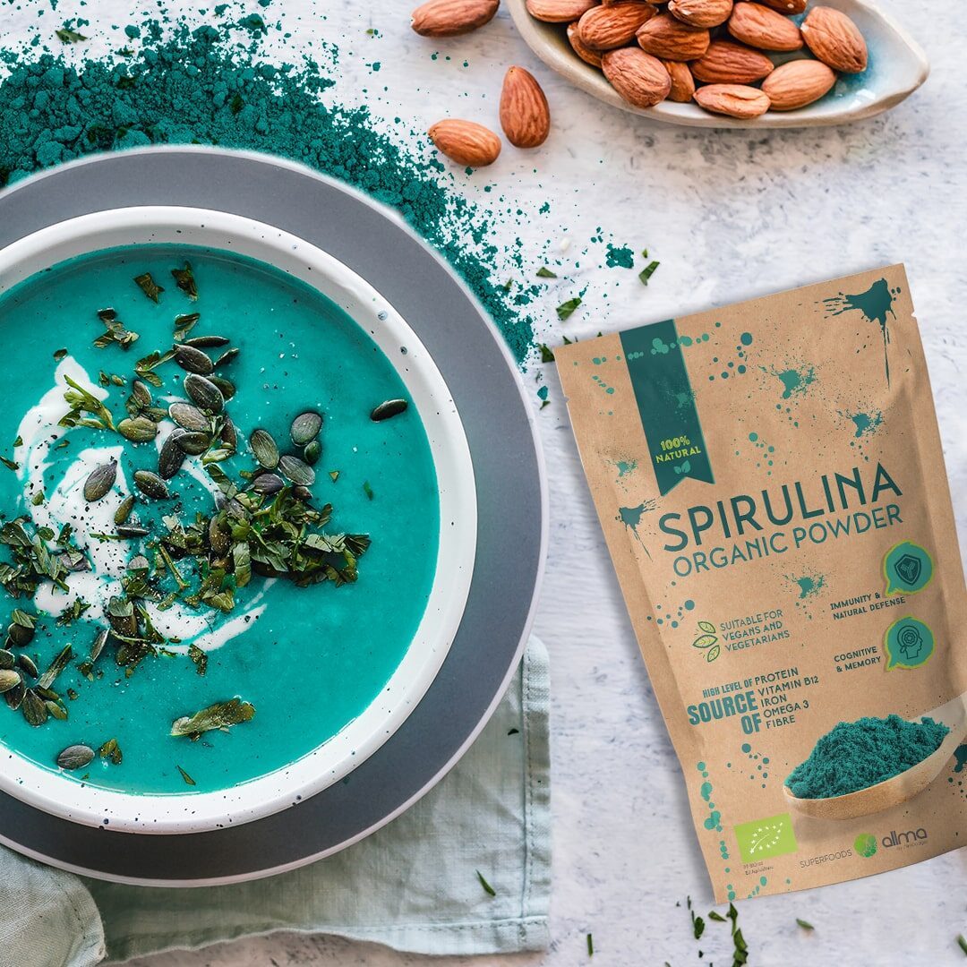 humor espirulina orgánica en polvo