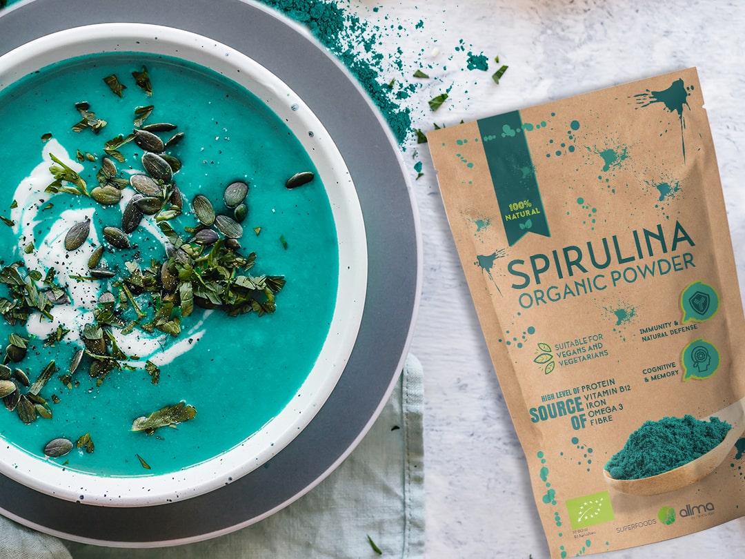 spirulina in polvere