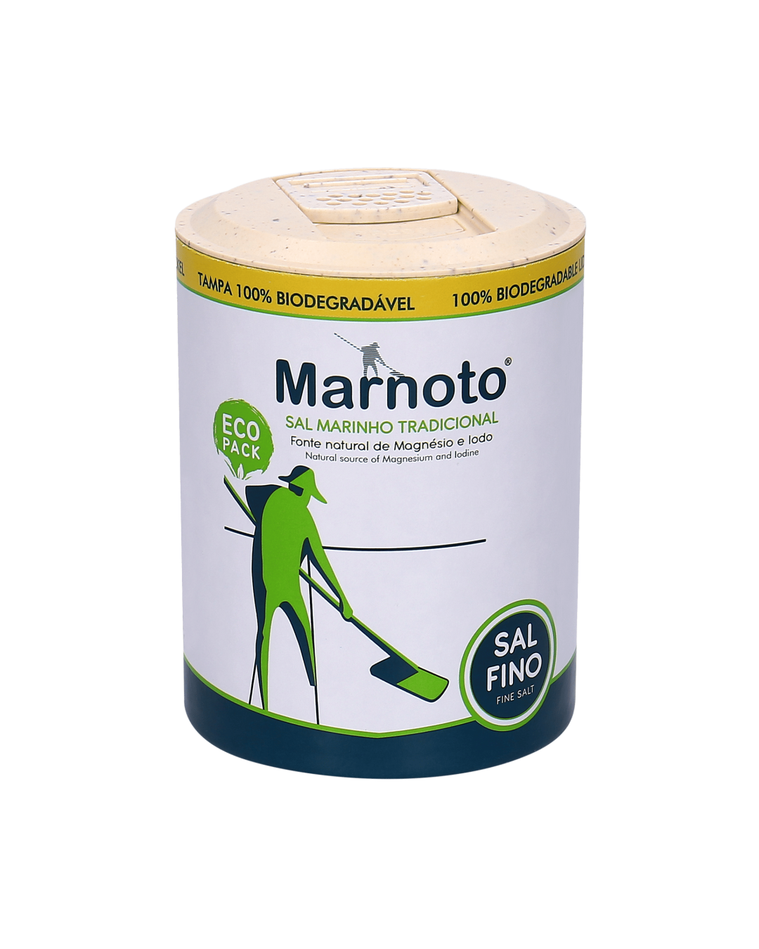 Sal Marinho Tradicional Marnoto® Fino - Saleiro 200g